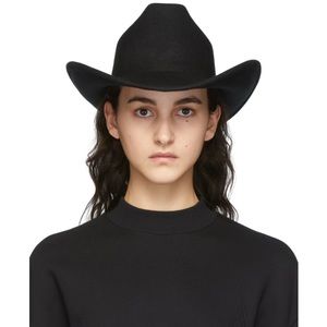 The Attico - Black Cowboy Hat - M